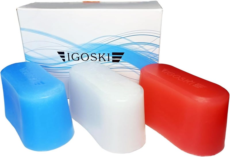IGOSKI 3 Packs Snowboard Wax All Range Temp Wax Kit 300g in Total - Image 1